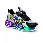 Fashion, accesorii si bijuterii - Copii - Incaltaminte copii - Pantofi copii - Adidasi cu lumini LED pentru baieti, Cosmonaut, Piele ecologica, Multicolor Marimea 27 - Infinity.ro