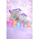 Fashion, accesorii si bijuterii - Copii - Incaltaminte copii - Pantofi copii - Adidasi pentru copii cu luminite LED multicolore model printesa Marimea 22 - Multicolor - Infinity.ro