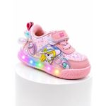 Fashion, accesorii si bijuterii - Copii - Incaltaminte copii - Sneakers si tenisi copii - Pantofi sport cu luminite, Model Cocktail, Piele ecologica, Fete, Roz Marimea 21 - Roz - Infinity.ro