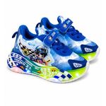 Fashion, accesorii si bijuterii - Copii - Incaltaminte copii - Sneakers si tenisi copii - Pantofi sport cu lumini LED, Masinuta de curse, Superbaby, Albastru Marimea 21 - Infinity.ro