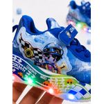 Fashion, accesorii si bijuterii - Copii - Incaltaminte copii - Sneakers si tenisi copii - Pantofi sport cu lumini LED, Masinuta de curse, Superbaby, Albastru Marimea 21 - Infinity.ro
