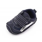 Fashion, accesorii si bijuterii - Copii - Incaltaminte copii - Sneakers si tenisi copii - Pantofi sport SuperBaby, Model AL 19655 cu dunga argintie, Pentru bebelusi, Textil, Baieti, 3-6 luni, Bleumarin, 18 - Infinity.ro