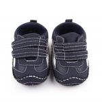 Fashion, accesorii si bijuterii - Copii - Incaltaminte copii - Sneakers si tenisi copii - Pantofi sport SuperBaby, Model AL 19655 cu dunga argintie, Pentru bebelusi, Textil, Baieti, 3-6 luni, Bleumarin, 18 - Infinity.ro