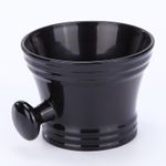 Ingrijire personala si Cosmetice - Aparate & accesorii ingrijire personala - Aparate de ras si tuns - Accesorii aparate de ras - Bol de Barbierit pentru Spuma de Ras, pentru Brici sau Aparat de Ras Clasic cu Lame, Negru - Infinity.ro