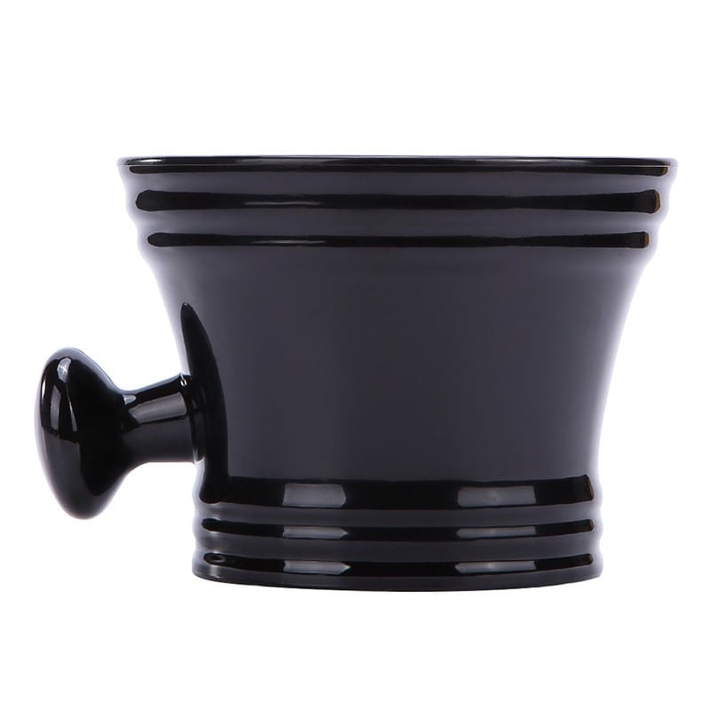 Ingrijire personala si Cosmetice - Aparate & accesorii ingrijire personala - Aparate de ras si tuns - Accesorii aparate de ras - Bol de Barbierit pentru Spuma de Ras, pentru Brici sau Aparat de Ras Clasic cu Lame, Negru - Infinity.ro