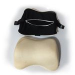 Auto si Moto - Piese auto si accesorii - Interior auto - Accesorii interior - Set 2 Perne Auto Cervical din Spuma cu Memorie, pentru Tetiera Masinii, Universala, Negru - Infinity.ro