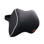 Auto si Moto - Piese auto si accesorii - Interior auto - Accesorii interior - Set 2 Perne Auto Cervical din Spuma cu Memorie, pentru Tetiera Masinii, Universala, Negru - Infinity.ro