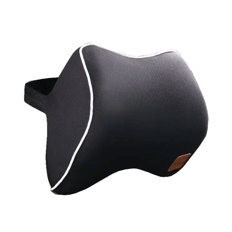 Auto si Moto - Piese auto si accesorii - Interior auto - Accesorii interior - Set 2 Perne Auto Cervical din Spuma cu Memorie, pentru Tetiera Masinii, Universala, Negru - Infinity.ro