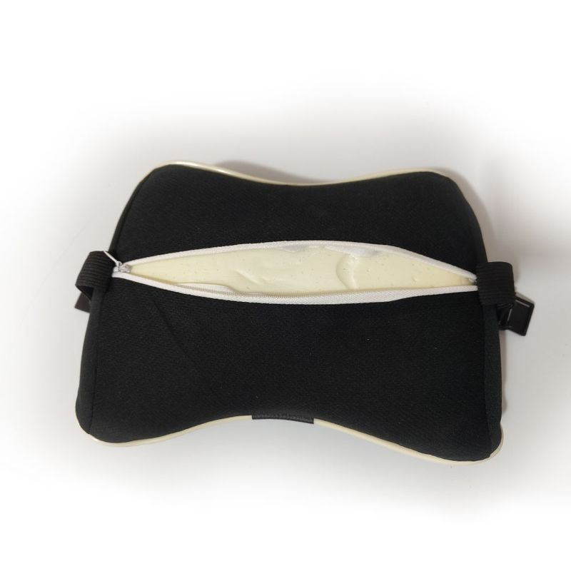 Auto si Moto - Piese auto si accesorii - Interior auto - Accesorii interior - Perna Auto Cervicala din Spuma cu Memorie, pentru Tetiera Masina, Universala, Negru - Infinity.ro