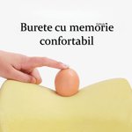 Auto si Moto - Piese auto si accesorii - Interior auto - Accesorii interior - Set 2 Perne Auto pentru Sustinerea Gatului in Timpul Condusului, din Burete cu Memorie Ortopedic, Maro - Infinity.ro