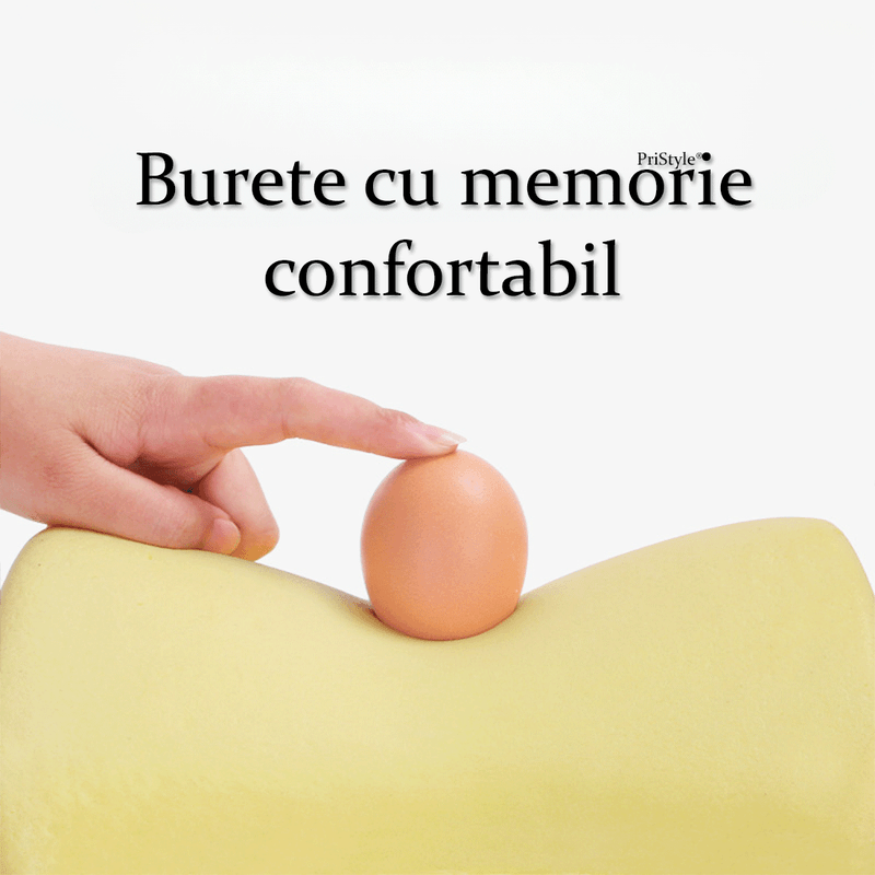Auto si Moto - Piese auto si accesorii - Interior auto - Accesorii interior - Set 2 Perne Auto pentru Sustinerea Gatului in Timpul Condusului, din Burete cu Memorie Ortopedic, Maro - Infinity.ro