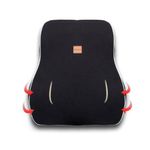 Auto si Moto - Piese auto si accesorii - Interior auto - Accesorii interior - Perna Suport Lombar pentru Scaunul Auto, din Spuma cu Memorie, Universala, Negru - Infinity.ro
