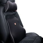 Auto si Moto - Piese auto si accesorii - Interior auto - Accesorii interior - Perna Suport Lombar pentru Scaunul Auto, din Spuma cu Memorie, Universala, Negru - Infinity.ro