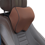 Auto si Moto - Piese auto si accesorii - Interior auto - Accesorii interior - Set 2 Perne Auto pentru Sustinerea Gatului in Timpul Condusului, din Burete cu Memorie Ortopedic, Maro - Infinity.ro