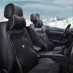 Auto si Moto - Piese auto si accesorii - Interior auto - Accesorii interior - Perna Suport Lombar pentru Scaunul Auto, din Spuma cu Memorie, Universala, Negru - Infinity.ro