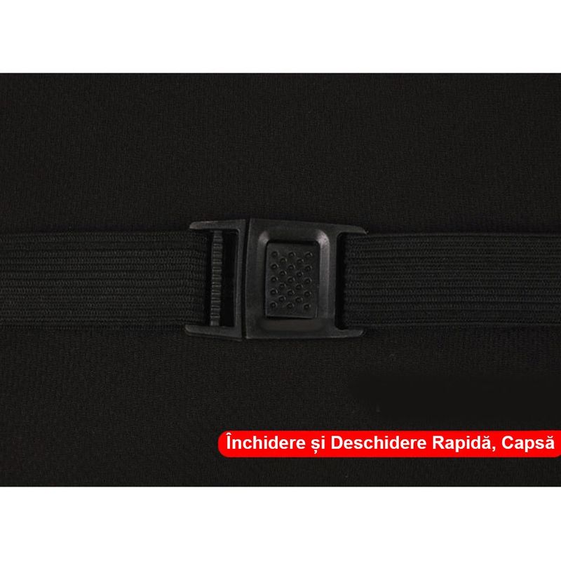 Auto si Moto - Piese auto si accesorii - Interior auto - Accesorii interior - Perna Suport Lombar pentru Scaunul Auto, din Spuma cu Memorie, Universala, Negru - Infinity.ro