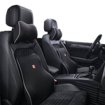 Auto si Moto - Piese auto si accesorii - Interior auto - Accesorii interior - Perna Suport Lombar pentru Scaunul Auto, din Spuma cu Memorie, Universala, Negru - Infinity.ro