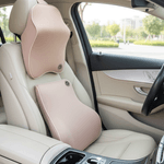 Auto si Moto - Piese auto si accesorii - Interior auto - Accesorii interior - Set 4 Perne Ergonomice Auto pentru Scaun si Tetiera, Suport Lombar si Cervical, Confort Premium, Bej - Infinity.ro