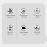 Auto si Moto - Piese auto si accesorii - Interior auto - Accesorii interior - Perna de Sezut pentru Scaun Auto, din Material Confortabil si Pufos, Alba, 45X45 cm - Infinity.ro