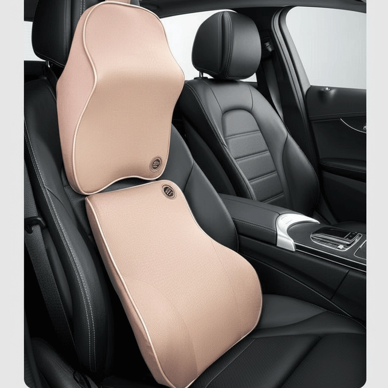 Auto si Moto - Piese auto si accesorii - Interior auto - Accesorii interior - Perna Ergonomica Auto pentru Scaun, Suport Lombar, Confort Premium, Bej - Infinity.ro