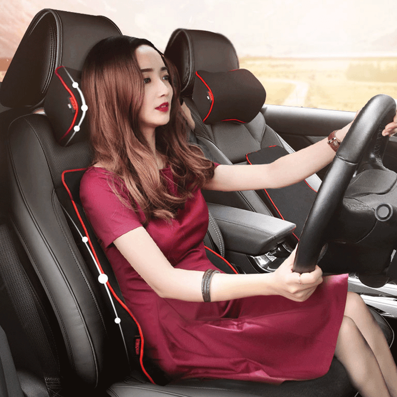Auto si Moto - Piese auto si accesorii - Interior auto - Accesorii interior - Perna Auto Ergonomicea pentru Scaun, Suport Lombar, Confort Premium pentru Masina, Neagra - Infinity.ro