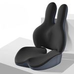 Auto si Moto - Piese auto si accesorii - Interior auto - Accesorii interior - Perna Ergonomica Auto pentru Scaun, din Spuma cu Memorie, Suport Sezut, Design Ortopedic, Neagra - Infinity.ro