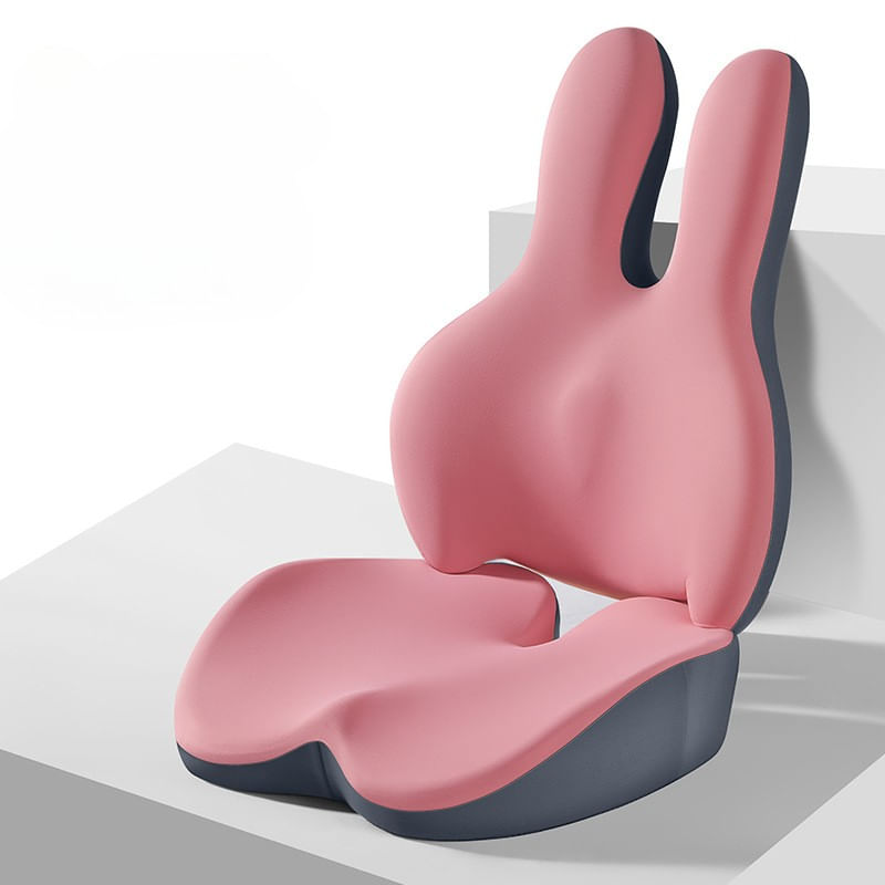 Auto si Moto - Piese auto si accesorii - Interior auto - Accesorii interior - Perna Ergonomica Auto pentru Spatar, din Spuma cu Memorie, Suport Lombar, Design Ortopedic, Roz - Infinity.ro