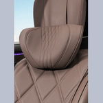 Auto si Moto - Piese auto si accesorii - Interior auto - Accesorii interior - Set 2 Perne Auto Premium pentru Scaun si Tetiera, Design Ergonomic cu Suport Lombar si Cervical, Maro - Infinity.ro