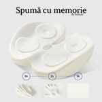 Auto si Moto - Piese auto si accesorii - Interior auto - Accesorii interior - Perna Ergonomica Auto pentru Spatar, din Spuma cu Memorie, Suport Lombar, Design Ortopedic, Roz - Infinity.ro