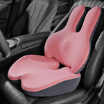 Auto si Moto - Piese auto si accesorii - Interior auto - Accesorii interior - Perna Ergonomica Auto pentru Spatar, din Spuma cu Memorie, Suport Lombar, Design Ortopedic, Roz - Infinity.ro