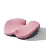 Auto si Moto - Piese auto si accesorii - Interior auto - Accesorii interior - Perna Ergonomica Auto pentru Scaun, din Spuma cu Memorie, Suport Sezut, Design Ortopedic, Roz - Infinity.ro