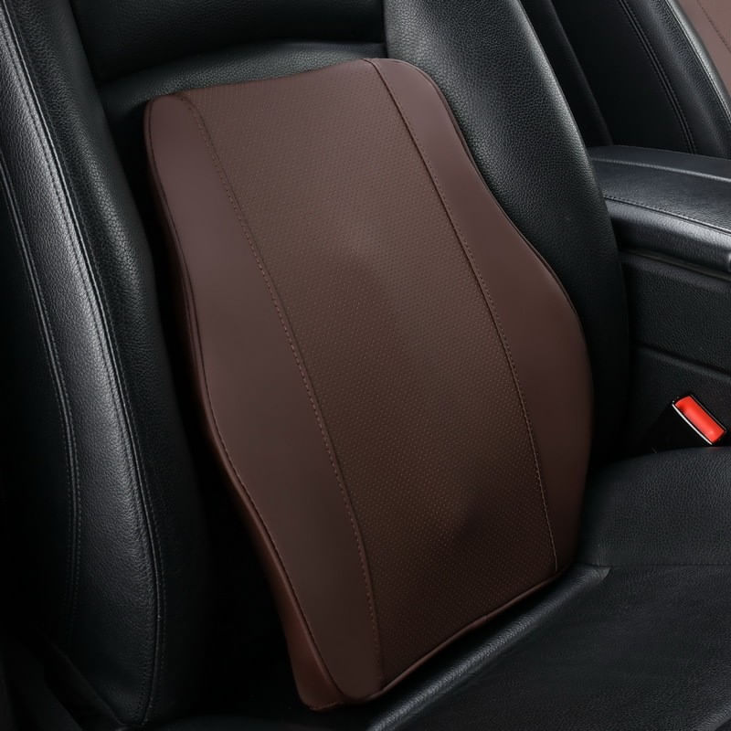Auto si Moto - Piese auto si accesorii - Interior auto - Accesorii interior - Set 2 Perne Auto Ergonomice pentru Tetiera si Spate, Suport Lombar si Cervical, Maro, 40x33x8, 21x26x13 cm - Infinity.ro