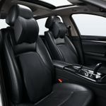 Auto si Moto - Piese auto si accesorii - Interior auto - Accesorii interior - Set 2 Perne Auto Ergonomice pentru Tetiera si Spate, Suport Lombar si Cervical, 40x33x8, 21x26x13 cm - Infinity.ro