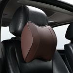Auto si Moto - Piese auto si accesorii - Interior auto - Accesorii interior - Set 2 Perne Auto Ergonomice pentru Tetiera si Spate, Suport Lombar si Cervical, Maro, 40x33x8, 21x26x13 cm - Infinity.ro