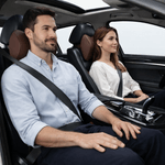 Auto si Moto - Piese auto si accesorii - Interior auto - Accesorii interior - Set 2 Perne Auto Ergonomice pentru Tetiera si Spate, Suport Lombar si Cervical, Maro, 40x33x8, 21x26x13 cm - Infinity.ro