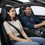 Auto si Moto - Piese auto si accesorii - Interior auto - Accesorii interior - Set 2 Perne Auto Ergonomice pentru Tetiera si Spate, Suport Lombar si Cervical, 40x33x8, 21x26x13 cm - Infinity.ro