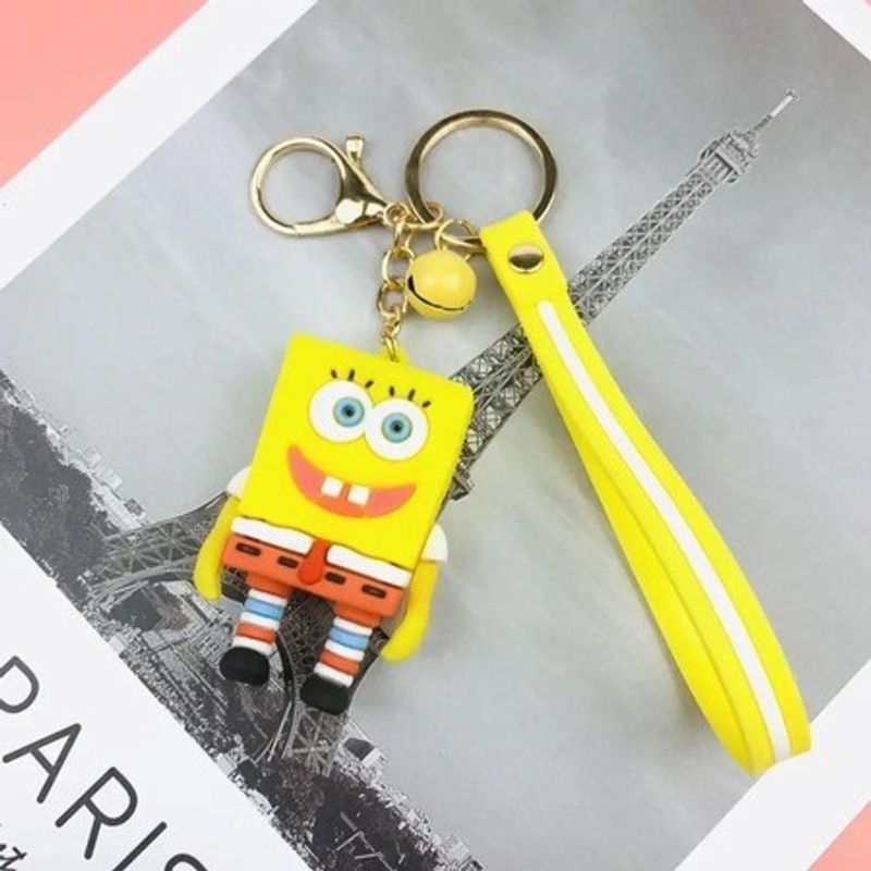 Fashion, accesorii si bijuterii - Barbati - Accesorii barbati - Alte accesorii barbati - Breloc pentru Chei si Fermoar de Rucsac sau Penar, cu Jucarie SpongeBob Squarepants, Pentru Adulti si Copii - Infinity.ro