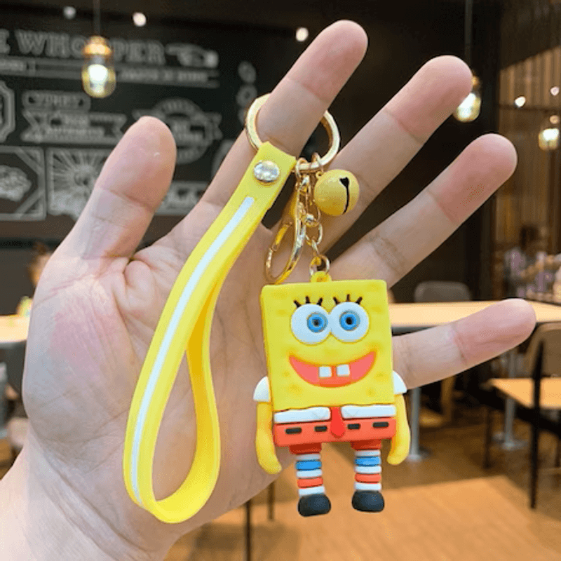 Fashion, accesorii si bijuterii - Barbati - Accesorii barbati - Alte accesorii barbati - Breloc pentru Chei si Fermoar de Rucsac sau Penar, cu Jucarie SpongeBob Squarepants, Pentru Adulti si Copii - Infinity.ro