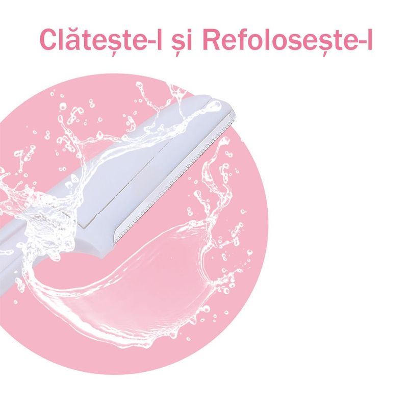 Ingrijire personala si Cosmetice - Aparate & accesorii ingrijire personala - Aparate de ras si tuns - Aparate de ras clasice - Set 3 brici pentru fata, cu Lama Ascutita pentru finisare sprancene si par facial - Infinity.ro
