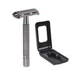Ingrijire personala si Cosmetice - Aparate & accesorii ingrijire personala - Aparate de ras si tuns - Aparate de ras clasice - Aparat de Ras Clasic Universal, cu o Cutie de Transport si Depozitare Inclusa, Otel Inoxidabil - Infinity.ro