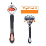 Ingrijire personala si Cosmetice - Aparate & accesorii ingrijire personala - Aparate de ras si tuns - Aparate de ras clasice - Set Aparat de Ras si 8 Rezerve cu 5 Lame Incluse, Easy Glide, Pentru Un Barbierit Perfect - Infinity.ro