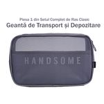 Ingrijire personala si Cosmetice - Aparate & accesorii ingrijire personala - Aparate de ras si tuns - Aparate de ras clasice - Set de Ras Ultra din 5 Piese compus din Aparat de Ras Clasic Metalic, 50 Lame de Schimb Incluse - Infinity.ro