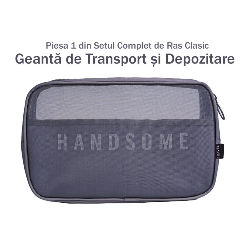 Ingrijire personala si Cosmetice - Aparate & accesorii ingrijire personala - Aparate de ras si tuns - Aparate de ras clasice - Set de Ras Ultra din 6 Piese compus din Aparat de Ras Metalic, 50 Lame de Schimb Incluse - Infinity.ro
