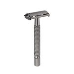 Ingrijire personala si Cosmetice - Aparate & accesorii ingrijire personala - Aparate de ras si tuns - Aparate de ras clasice - Set de Ras Ultra din 5 Piese compus din Aparat de Ras Clasic Metalic, 50 Lame de Schimb Incluse - Infinity.ro