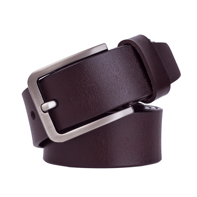 Fashion, accesorii si bijuterii - Barbati - Accesorii barbati - Curele barbati - Set 2 Curele Premium pentru Barbati din Piele de Calitate Superioara si Catarama de Otel, Negru si Maro, 120cm - Infinity.ro
