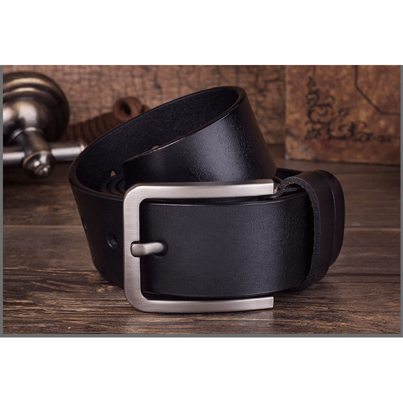 Fashion, accesorii si bijuterii - Barbati - Accesorii barbati - Curele barbati - Set 2 Curele Premium pentru Barbati din Piele de Calitate Superioara si Catarama de Otel, Negru si Maro, 120cm - Infinity.ro