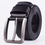 Fashion, accesorii si bijuterii - Barbati - Accesorii barbati - Curele barbati - Set 2 Curele Premium pentru Barbati din Piele de Calitate Superioara si Catarama de Otel, Negru si Maro, 120cm - Infinity.ro