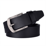 Fashion, accesorii si bijuterii - Barbati - Accesorii barbati - Curele barbati - Curea Barbati, Piele Naturala Premium, Catarama Metalica Rezistenta cu, Neagra, 120 cm - Infinity.ro
