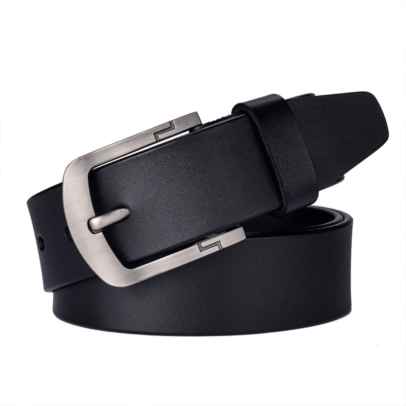 Fashion, accesorii si bijuterii - Barbati - Accesorii barbati - Curele barbati - Curea Barbati, Piele Naturala Premium, Catarama Metalica Rezistenta cu, Neagra, 120 cm - Infinity.ro