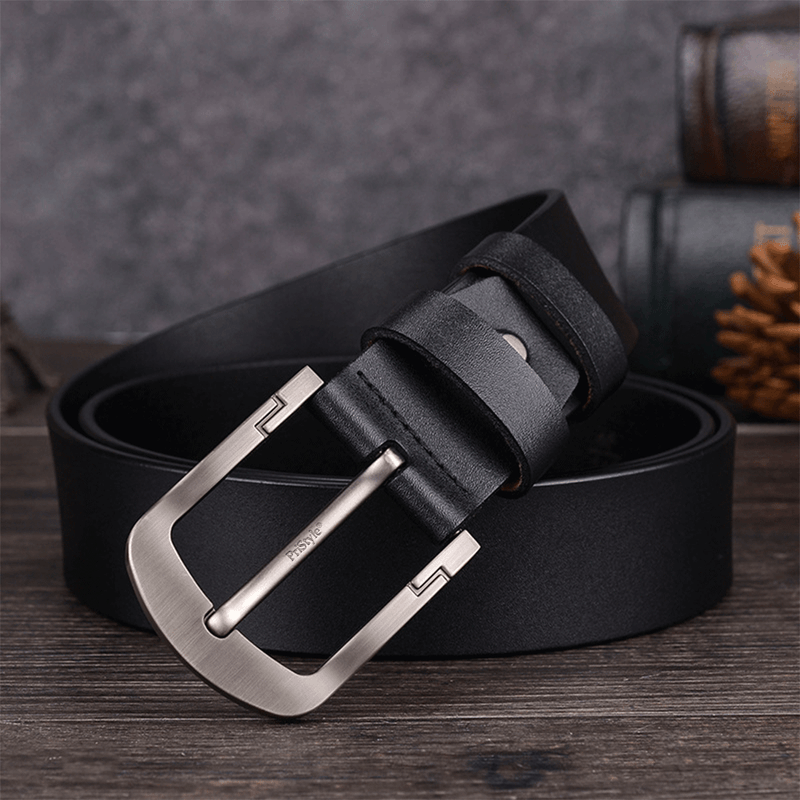 Fashion, accesorii si bijuterii - Barbati - Accesorii barbati - Curele barbati - Curea Barbati, Piele Naturala Premium, Catarama Metalica Rezistenta cu, Neagra, 120 cm - Infinity.ro